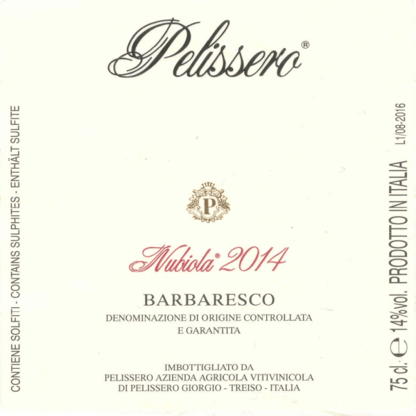 Barbaresco Nubiola  2019